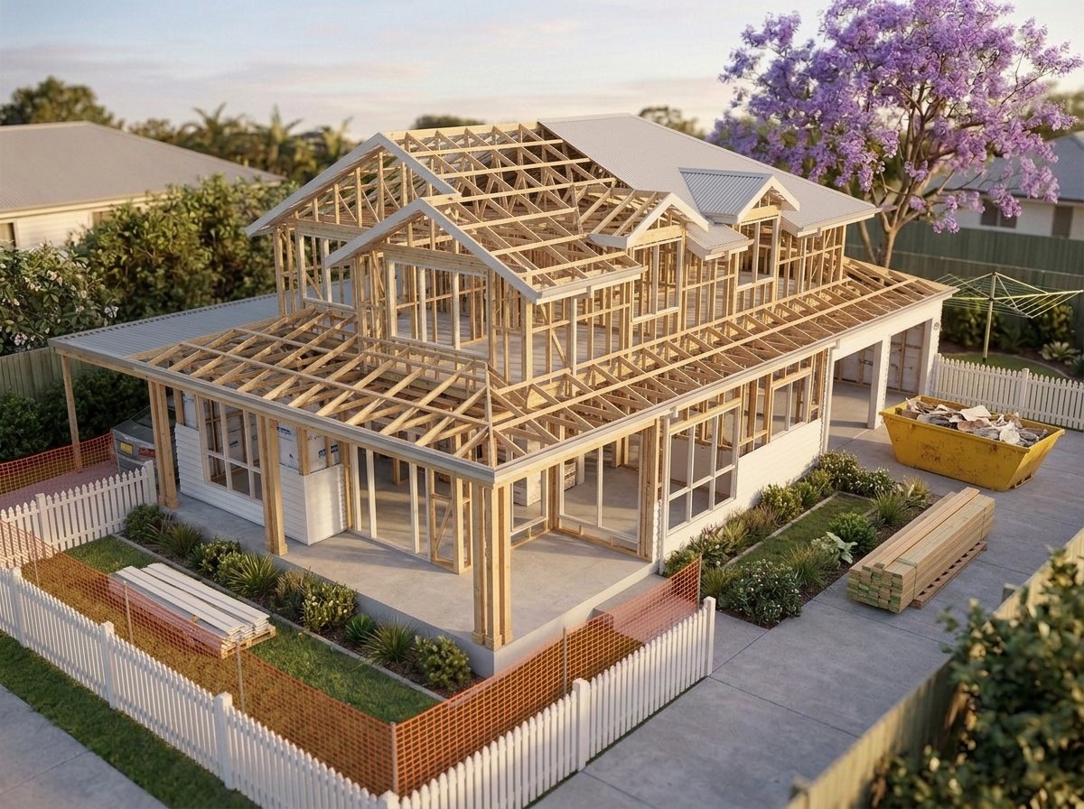 The new home going up on the same block, a visualisation